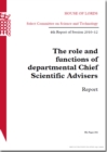 Image for The role and functions of departmental chief scientific advisers