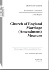 Image for Church of England Marriage (Amendment) Measure