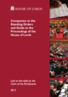 Image for Companion to the standing orders and guide to the proceedings of the House of Lords