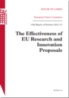 Image for The effectiveness of EU research and innovation proposals