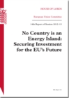 Image for No country is an energy island  : securing investment for the EU&#39;s future