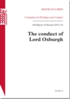 Image for The conduct of Lord Oxburgh : 6th report of session 2013-14
