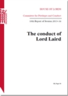 Image for The conduct of Lord Laird : 10th report of session 2013-14