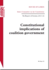 Image for Constitutional implications of coalition government