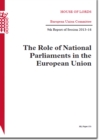 Image for The role of national parliaments in the European Union