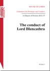 Image for The conduct of Lord Blencathra : 1st report of session 2014-15