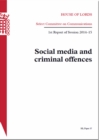 Image for Social media and criminal offences : 1st report of session 2014-15