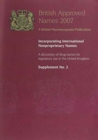 Image for British Approved Names 2007 : Supplement No. 2