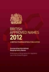 Image for British approved names 2012  : effective date, 1 January 2012