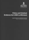 Image for Police and Criminal Evidence Act 1984 : Sections 60(1) (a)