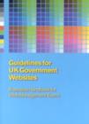 Image for Guidelines for UK Government websites : illustrated handbook for web management teams