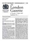 Image for The London Gazette