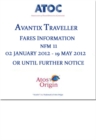 Image for Avantix traveller fares information NFM 11 : 02 January 2012 - 19 May 2012 or until further notice
