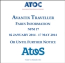 Image for Avantix traveller fares information NFM 17 : 02 January 2014 - 17 May 2014 or until further notice