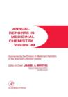 Image for Annual Reports in Medicinal Chemistry : Volume 33