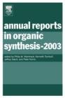 Image for Annual Reports in Organic Synthesis (2003) : Volume 2003