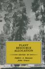 Image for Plant resource allocation
