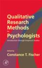 Image for Qualitative research methods in psychologists  : introdution to empirical studies
