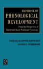 Image for Handbook of Phonological Development