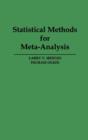 Image for Statistical Methods for Meta-Analysis