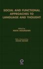 Image for Social and Functional Approaches to Language and Thought