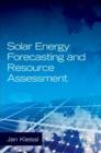 Image for Solar energy forecasting and resource assessment
