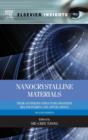 Image for Nanocrystalline materials  : their synthesis-structure-property relationships and applications