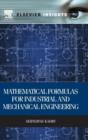 Image for Mathematical formulas for industrial and mechanical engineering