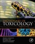 Image for Dictionary of toxicology.