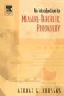 Image for An Introduction to Measure-theoretic Probability