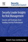 Image for Security leader insights for risk management: lessons and strategies from leading security professionals