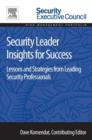 Image for Security leader insights for success: lessons and strategies from leading security professionals