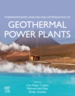 Image for Thermodynamic analysis and optimization of geothermal power plants