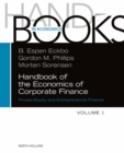 Image for Handbook of the Economics of Corporate Finance: Private Equity and Entrepreneurial Finance