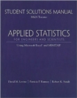Image for Student Solutions Manual for Applied Statistics for Engineers and Scientists : Using Microsoft Excel &amp; Minitab
