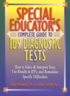 Image for Special Education Complete Guide to 109 Diagnostc Tests