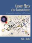 Image for Concert Music of the Twentieth Century