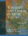 Image for Tonality and Design in Music Theory, Volume 2