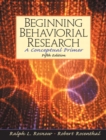 Image for Beginning Behavioural Research : A Conceptional Primer