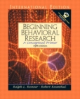 Image for Beginning Behavioral Research