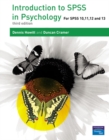 Image for Introduction to SPSS in Psychology  : with supplements for releases 10, 11, 12 and 13