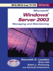Image for Microsoft Windows Server 2003 Managing and Maintaining Exam 70-290