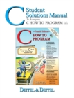 Image for C How to Program : the Complete Reference : C Student Solutions Manual