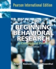 Image for Beginning behavioral research  : a conceptual primer