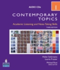Image for Contemporary Topics 1: Academic Listening and Note-Taking Skills (Intermediate) Audio CD