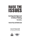 Image for Raise the Issues, An Integrated Approach to Critical Thinking Answer Key
