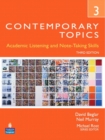 Image for Contemporary topics 3  : academic listening and note-taking skills