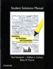 Image for Statistics for business and economics, eighth edition: Student solutions manual