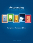 Image for Accounting, Chapters 14-24 (Managerial Chapters) Plus NEW MyAccountingLab with Pearson EText