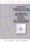 Image for Fundamentals of Complex Analysis for Mathematics, Science and Engineering